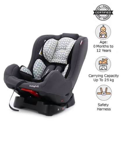 Babyhug Expedition 3 In 1 Convertible Car Seat with Recliner On Rent Grey Babyhug Expedition 3 In 1 Convertible Car Seat with Recliner On Rent Grey 1