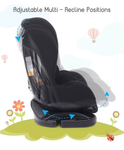 Babyhug Cruise Convertible Reclining Car Seat With Side Impact Protection On Rent Black 2