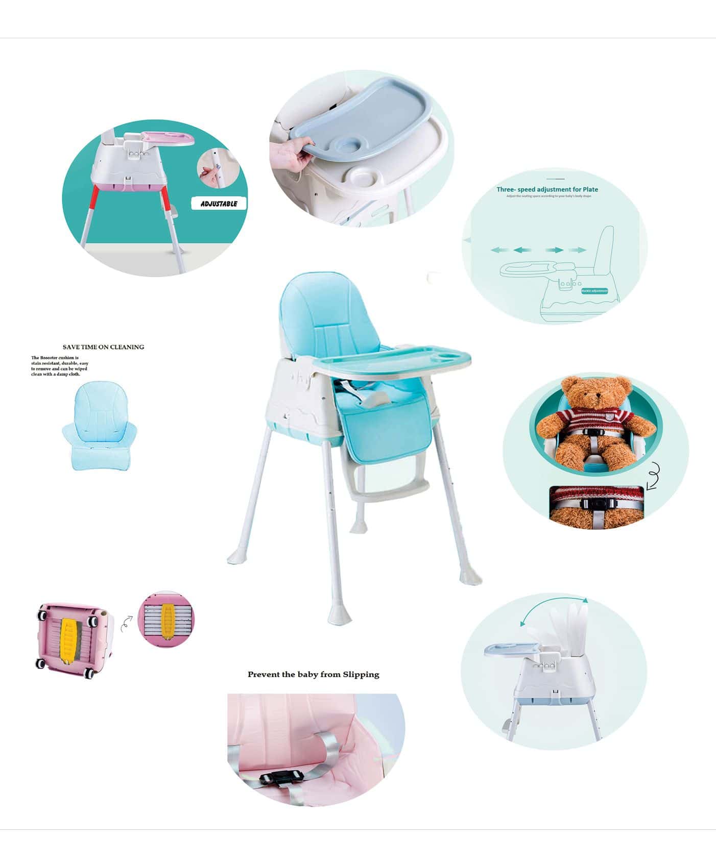 syga 3 in 1 high chair