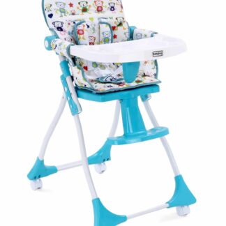 Bloom High Chair with Foot Rest by Babyhug- Blue on Rent 1
