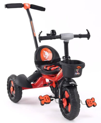 Brand New-Plug & Play Tricycle With Parental Push Handle - Orange on Rent 1