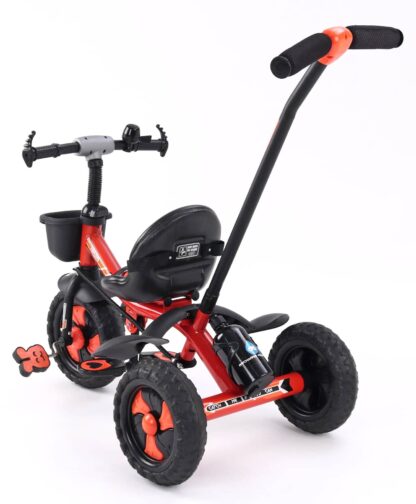 Brand New-Plug & Play Tricycle With Parental Push Handle - Orange on Rent 4