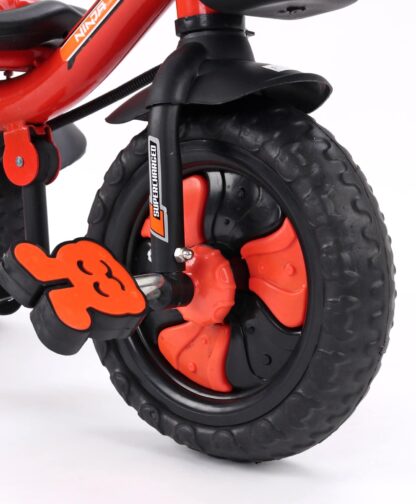 Brand New-Plug & Play Tricycle With Parental Push Handle - Orange on Rent 5