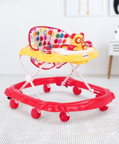 Brand New Baby Walker with Animal Face - Red Yellow on Rent 1