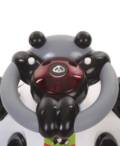 Babyhug Panda Gyro-Swing Car With Steering Wheel On Rent Black & White 7