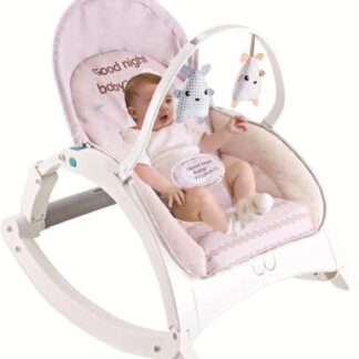 Rage-X Fiddlys Newborn to Toddler Rocker Chair with Music and Vibration Function, Adjustable Mode (27232) Rocker and Bouncer  (Pink, White) On rent 1