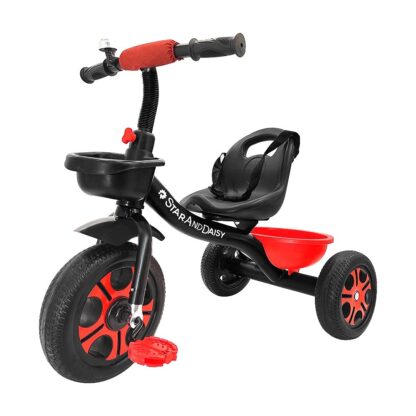 Star And Daisy Wonder Bike for Kids from 1.5 to 6 Years Load Bearing On Rent (Red & Black) 1