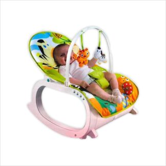 GURU KRIPA BABY PRODUCTS Baby Bouncers and Jumpers Swings 2 in 1 New-Born to Toddler Portable Rocker Baby Vibration and Baby Bouncer for Infants 0-36 Months Blue 1