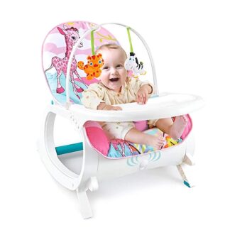 Baby Bucket Newborn to Toddler Rocker Cum Reclining Chair with Removable Tray & Soothing Vibrations and Music On Rent 1