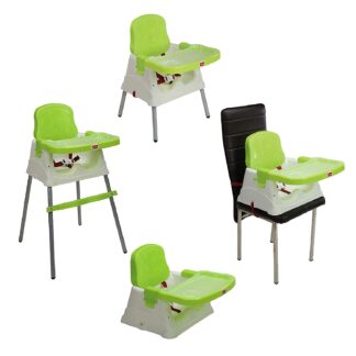 Luvlap 4 in 1 Convertible High Chair Cum Booster Seat (Green) On Rent 1