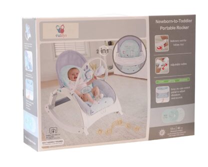 Fiddlys Newborn to Toddler Rocker Chair with Music and Vibration Function, Adjustable Mode, Assorted Design On Rent 5