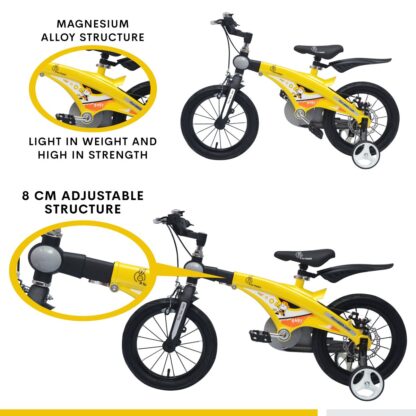 R for Rabbit Tiny Toes Jazz Smart Plug n Play Bicycle for Kids of 4 to 7 Years Boys & Girls Size 16T inches with Magnesium Alloy Adjustable Structure & Disc Brakes On Rent 7