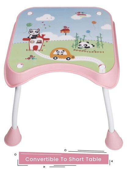 R for Rabbit Cherry Berry Grand 4 in 1 Convertible Feeding Table high Chair for Baby Kids Toddlers from 6 Months to 7 Years Study Table & Booster Chair (Pink) On Rent 7