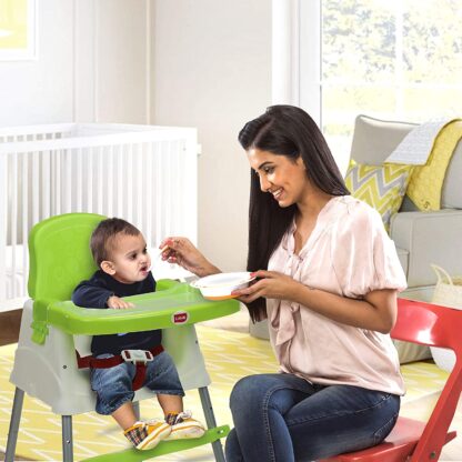Luvlap 4 in 1 Convertible High Chair Cum Booster Seat (Green) On Rent 8