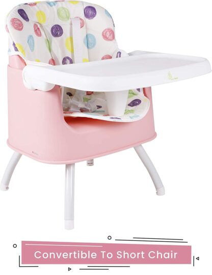 R for Rabbit Cherry Berry Grand 4 in 1 Convertible Feeding Table high Chair for Baby Kids Toddlers from 6 Months to 7 Years Study Table & Booster Chair (Pink) On Rent 9