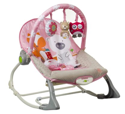 INFANTSO Baby Rocker & Bouncer Foldable Portable with Calming Vibrations & Toy On Rent 1
