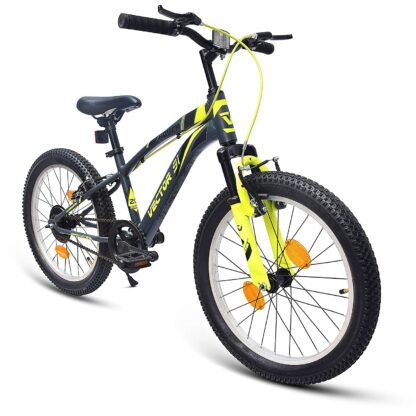 VECTOR 91 Rover 20T Single Speed Kids Hybrid Bike Grey & Green On Rent 2