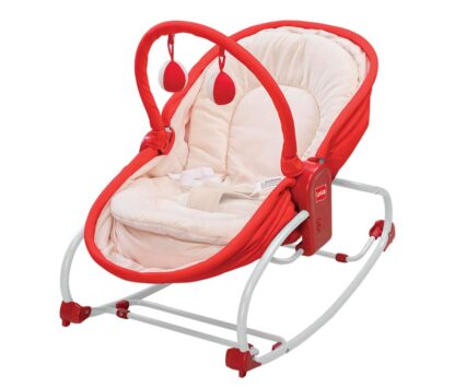 LuvLap 3 in 1 Rocker Napper with Musical Vibrations Red On Rent 2