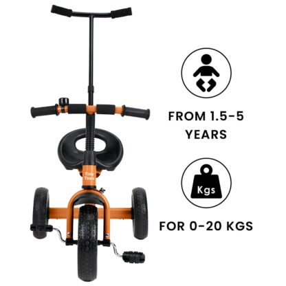 R for Rabbit Tiny Toes Lite Kids Baby Cycle Tricycle (Orange) On Rent 3