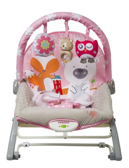 INFANTSO Baby Rocker & Bouncer Foldable Portable with Calming Vibrations & Toy On Rent 3