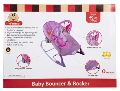 INFANTSO Baby Rocker & Bouncer Foldable Portable with Calming Vibrations & Toy On Rent 7