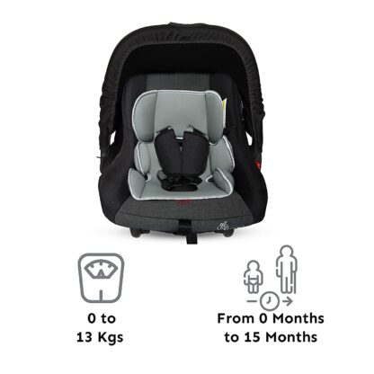 R for Rabbit Picaboo 4 in 1 Multi Purpose Baby Carry Cot,Car Seat, Rocker,Feeding Chair for Infant Babies of 0 to 15 Months & Weight Capacity Upto 13 Kgs (Grey) On Rent 7