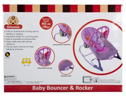 INFANTSO Baby Rocker & Bouncer Foldable Portable with Calming Vibrations & Toy On Rent 8