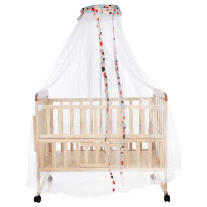 Rent this Mee Mee Baby Wooden Cot (Rocking Function - Maple Wood) 2