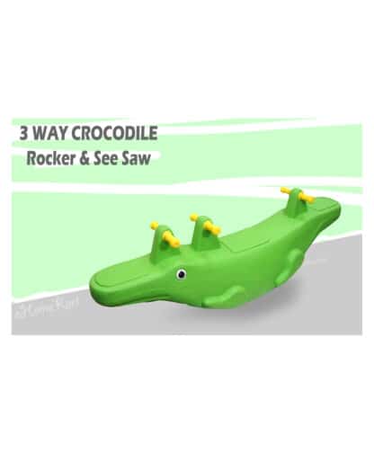 eHomeKart Rocker 3 Way Crocodile Baby Ride-on Rocker See-Saw Toy - Green